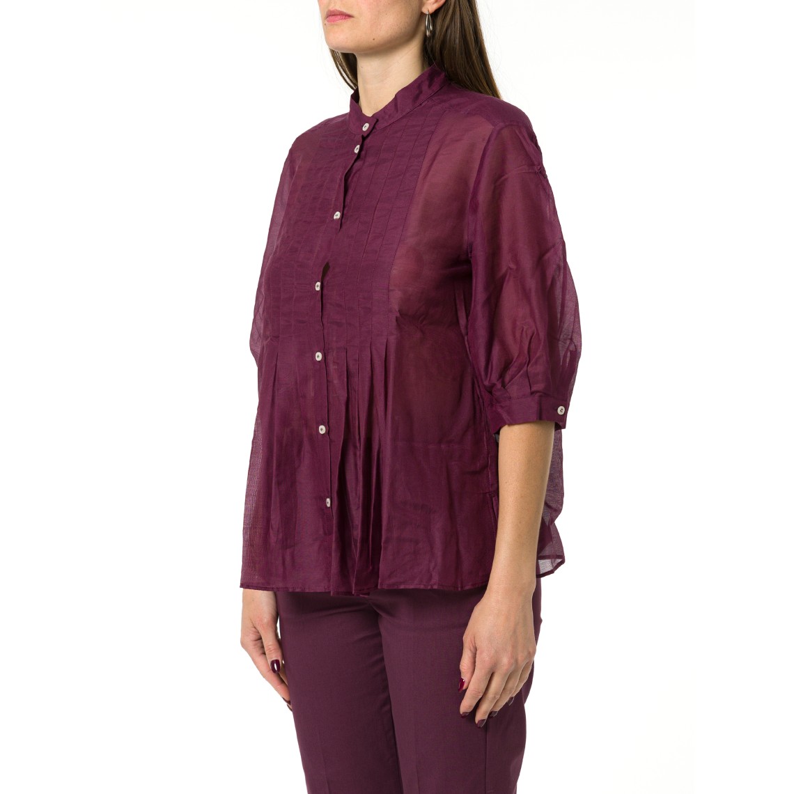 Blusa coreana con pieghe Emme Marella