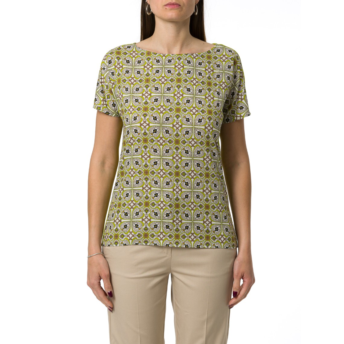 Blusa bimateriale Emme Marella