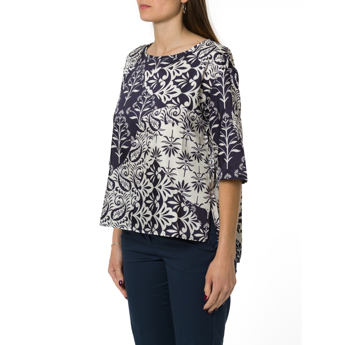 Blusa in twill stampato Emme Marella