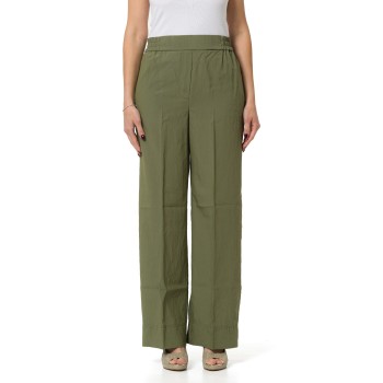 Pantaloni dritti in misto viscosa Emme Marella