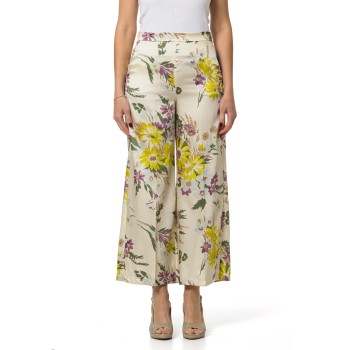 Pantaloni in twill stampato Emme Marella