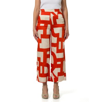 Pantaloni in twill stampato Emme Marella