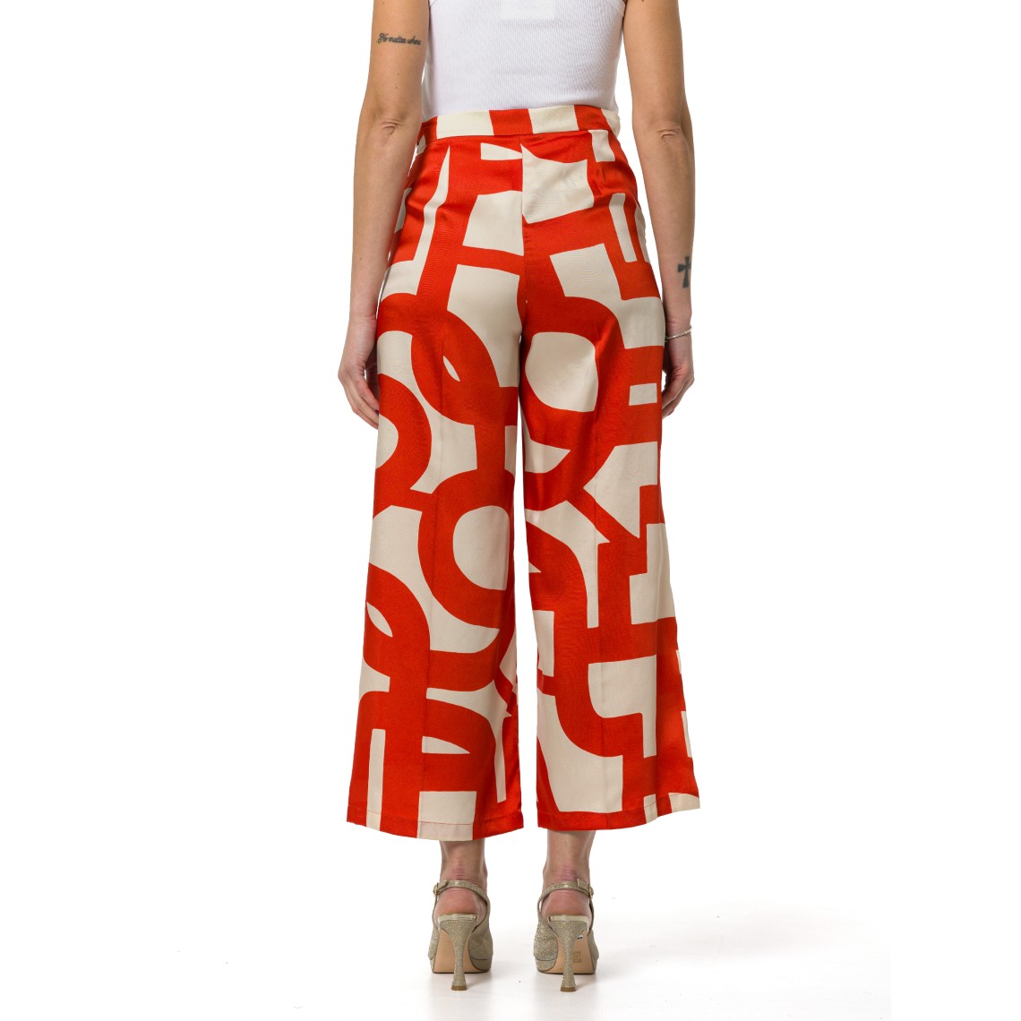 Pantaloni in twill stampato Emme Marella