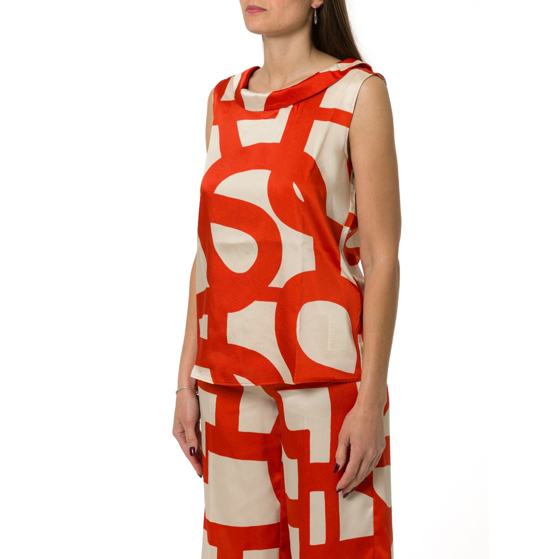 Top in twill stampato Emme Marella