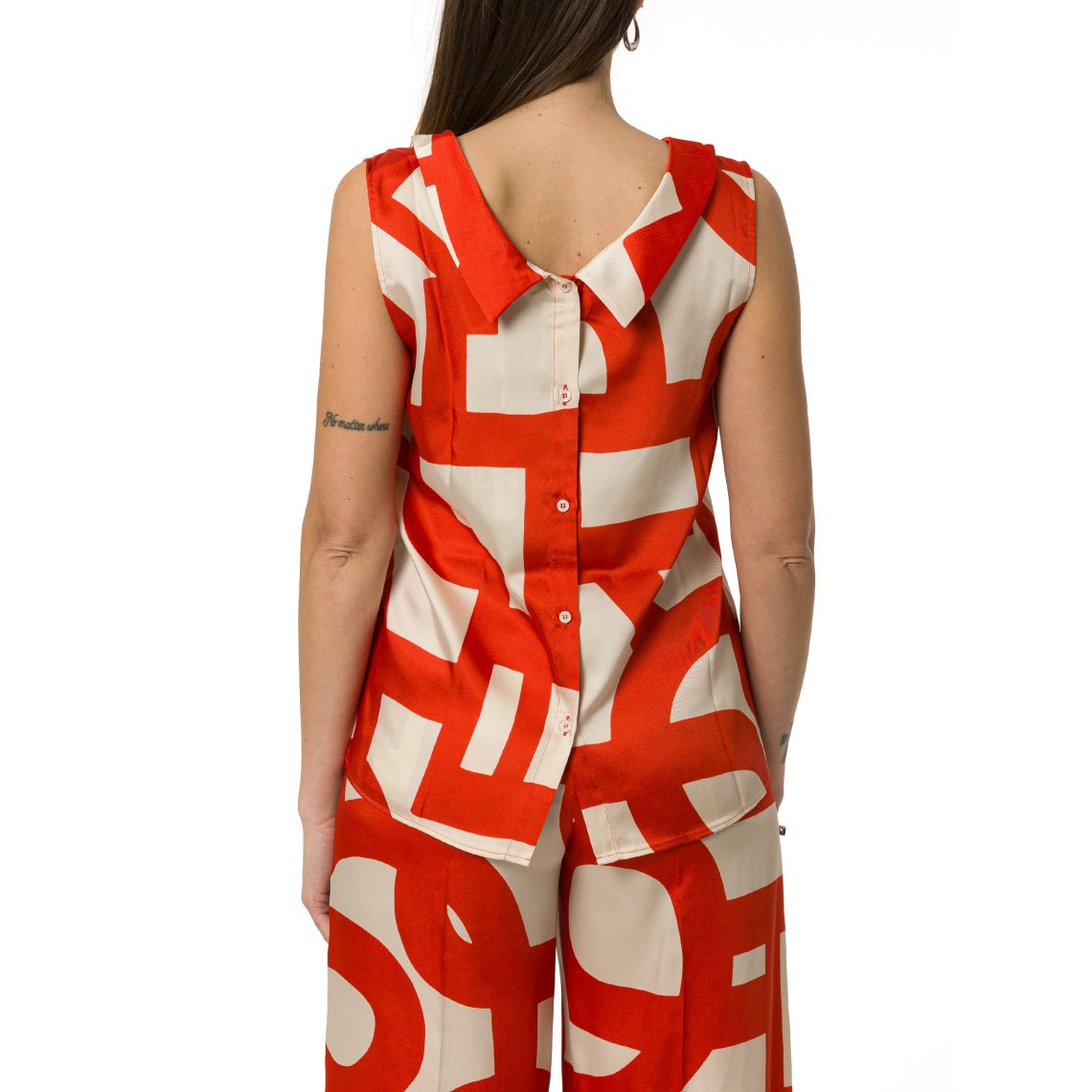 Top in twill stampato Emme Marella