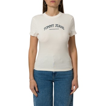 T-shirt slim fit con logo Tommy Jeans