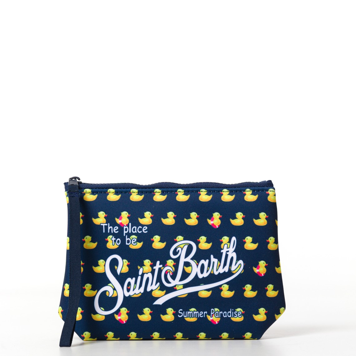 Pochette Aline in scuba con stampa paperelle Mc2 Saint Barth