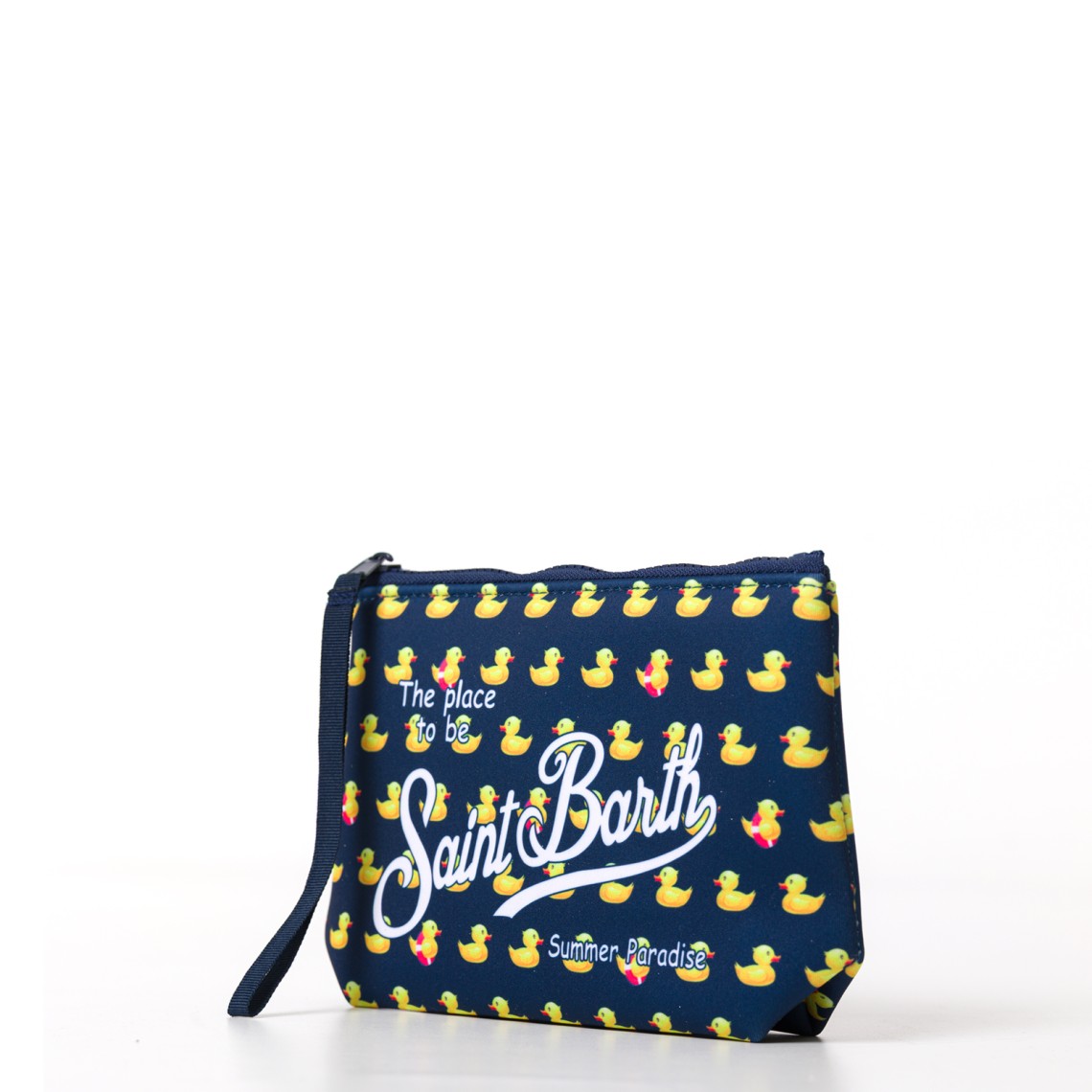 Pochette Aline in scuba con stampa paperelle Mc2 Saint Barth
