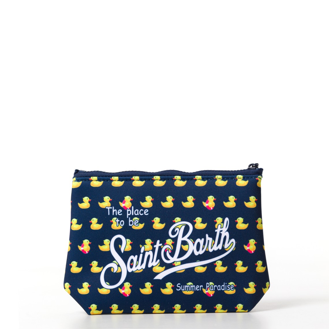 Pochette Aline in scuba con stampa paperelle Mc2 Saint Barth