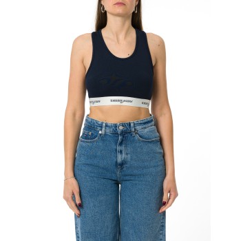 Reggiseno incrociato sulla schiena con logo Tommy Jeans