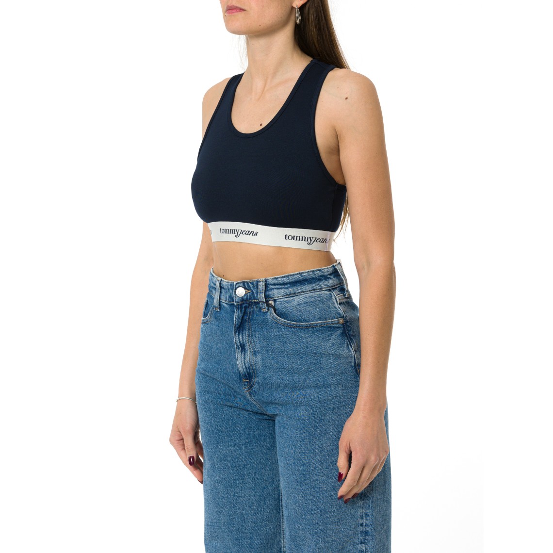 Reggiseno incrociato sulla schiena con logo Tommy Jeans