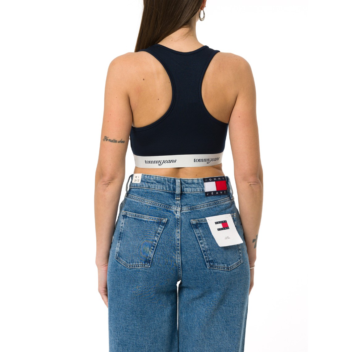Reggiseno incrociato sulla schiena con logo Tommy Jeans