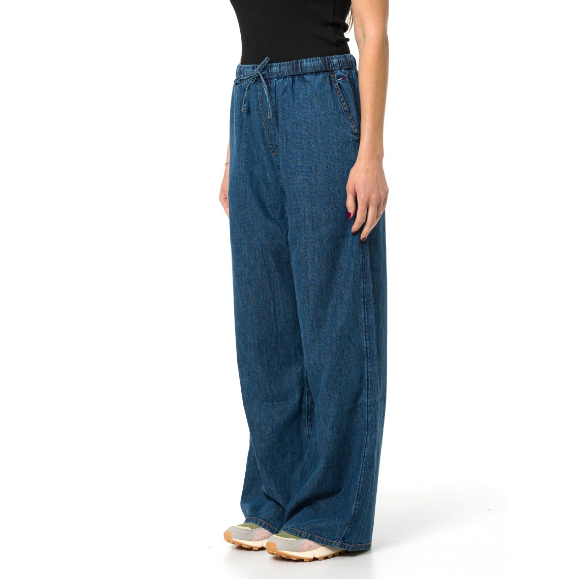 Pantaloni loose fit in denim chambray Tommy Jeans