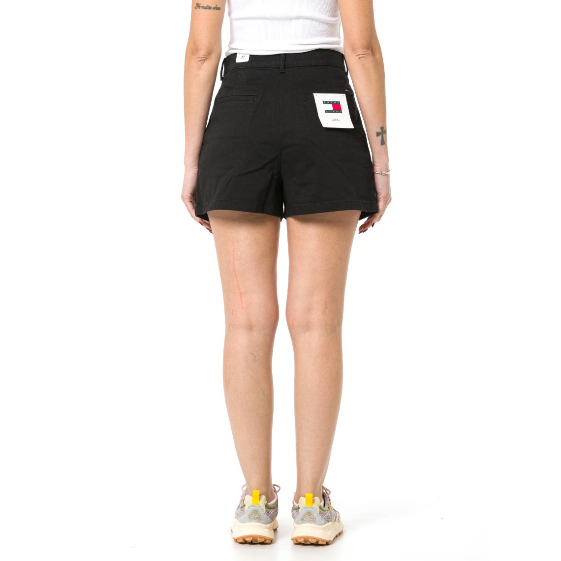 Shorts Claire larghi a vita alta con pieghe Tommy Jeans