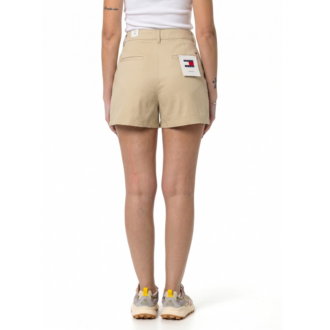 Shorts Claire larghi a vita alta con pieghe Tommy Jeans