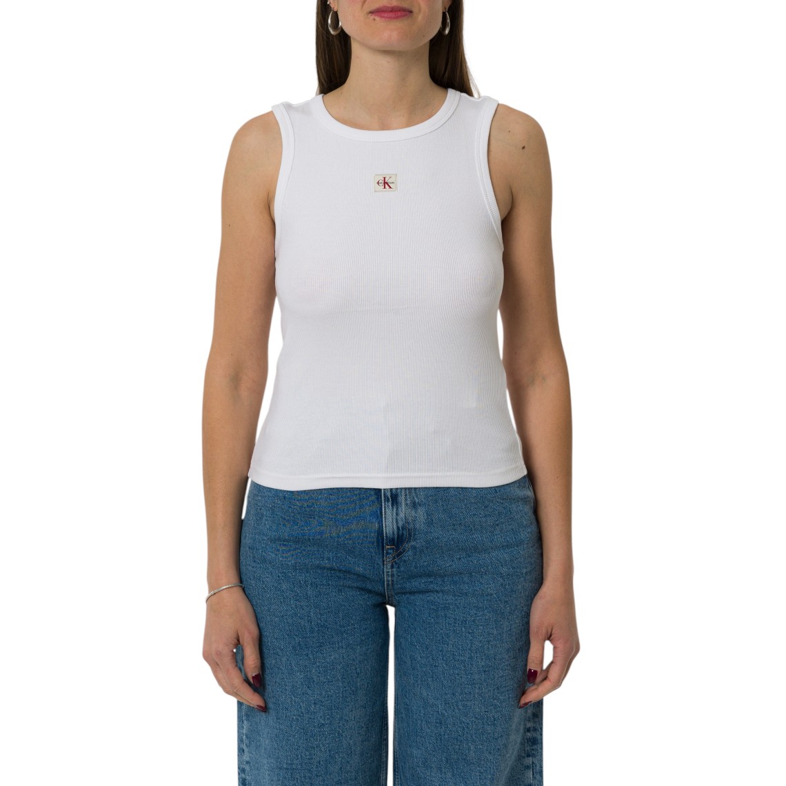 Canotta a costine Calvin Klein Jeans
