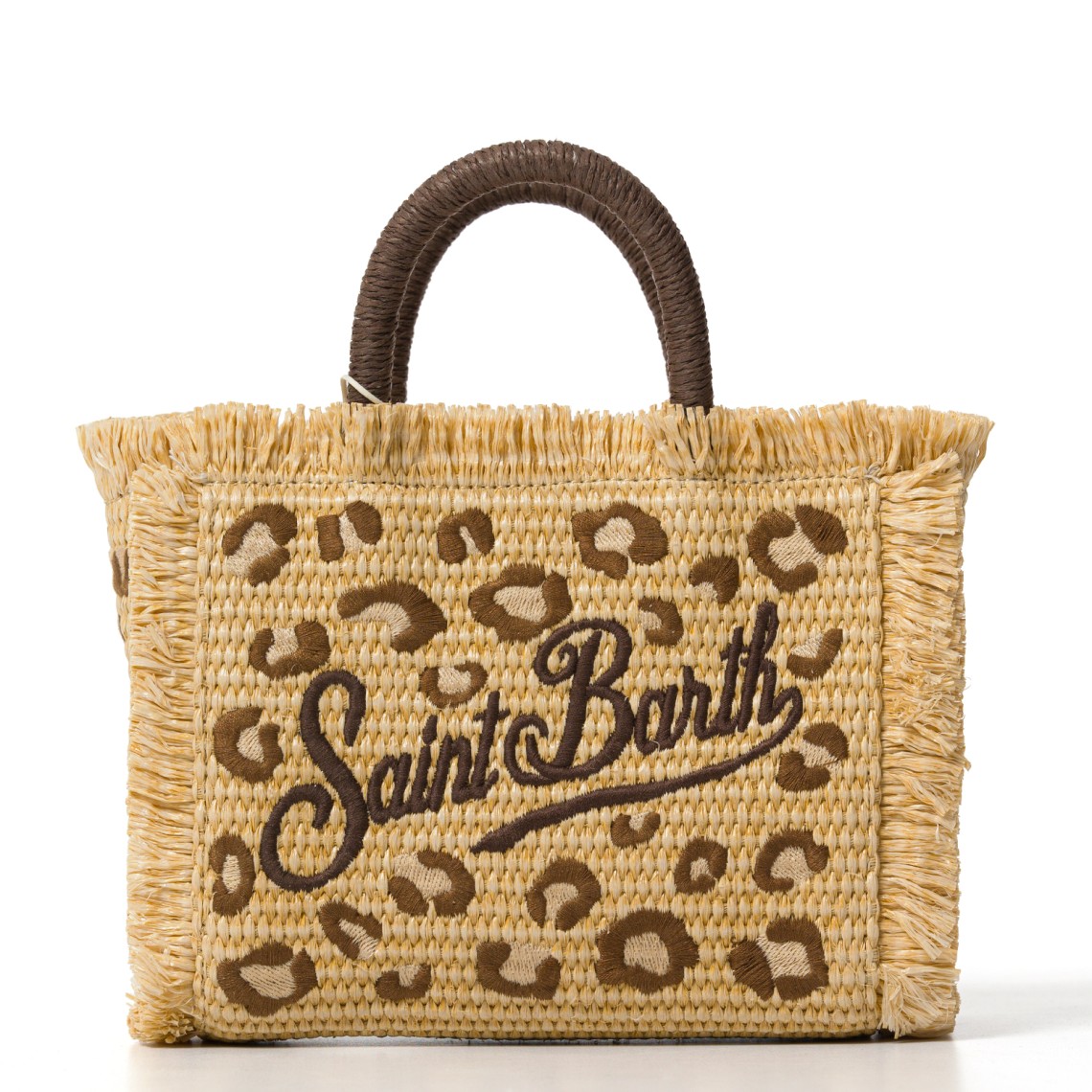 Borsa Vanity mini in tessuto effetto paglia Mc2 Saint Barth