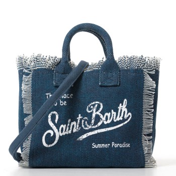 Borsa Vanity Mini effetto denim Mc2 Saint Barth
