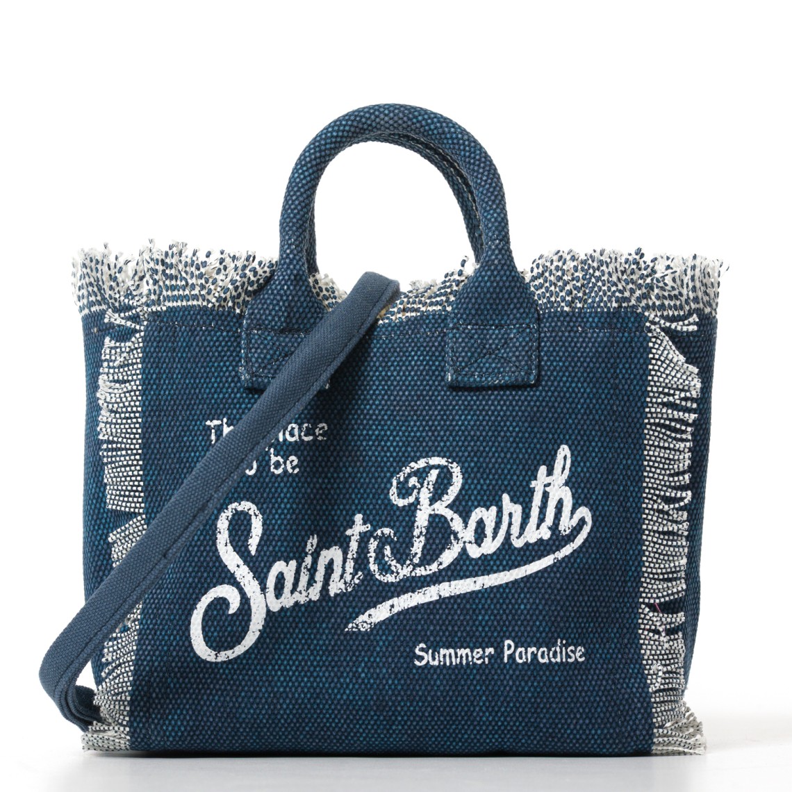 Borsa Vanity Mini effetto denim Mc2 Saint Barth