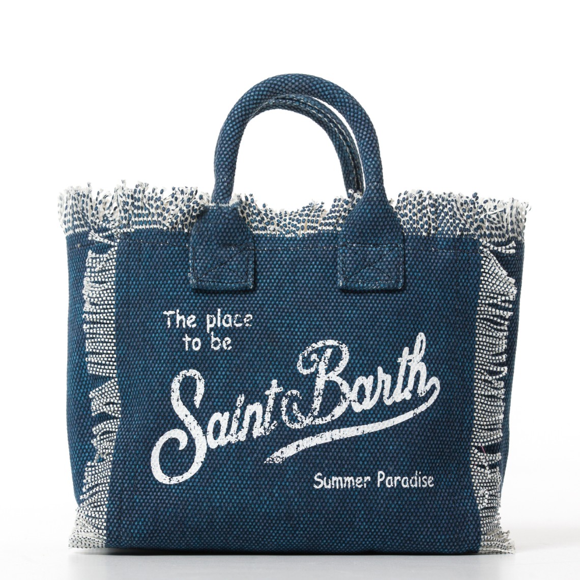 Borsa Vanity Mini effetto denim Mc2 Saint Barth