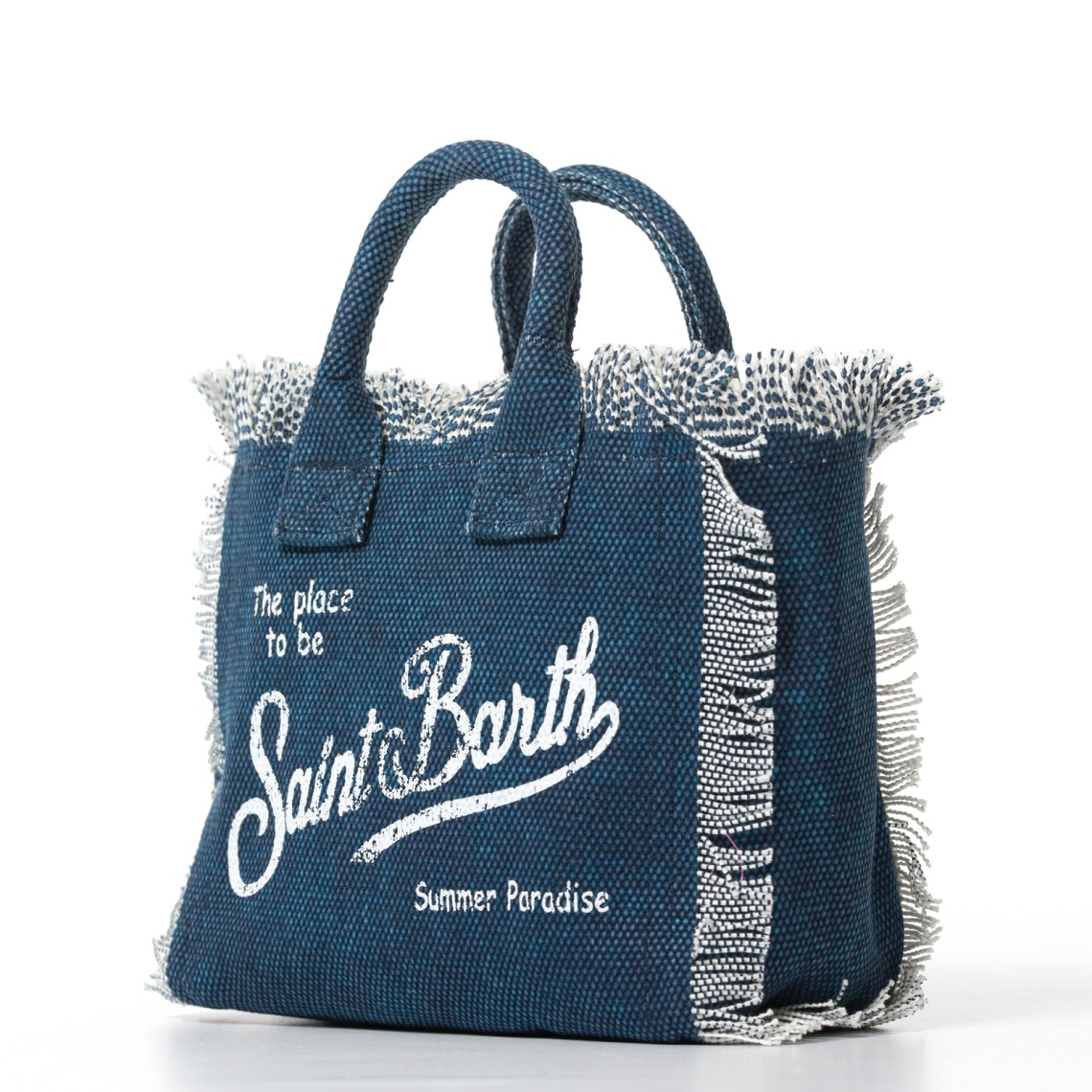 Borsa Vanity Mini effetto denim Mc2 Saint Barth