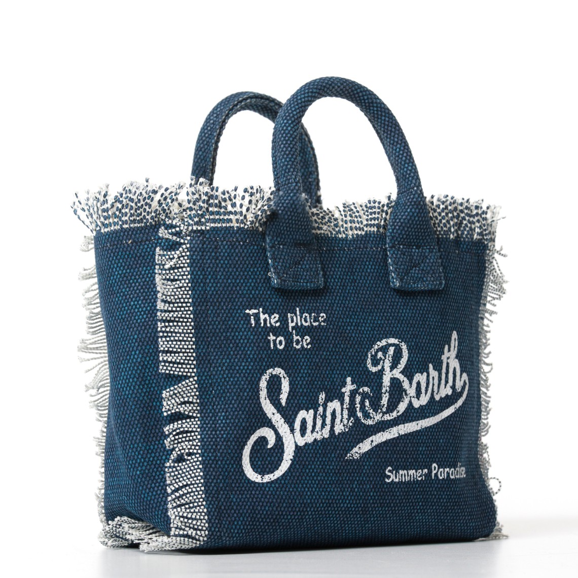 Borsa Vanity Mini effetto denim Mc2 Saint Barth