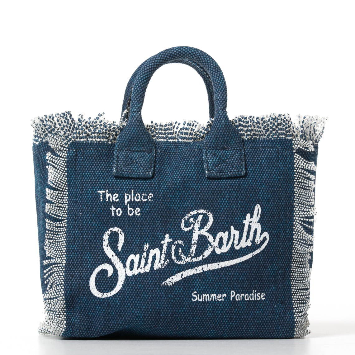 Borsa Vanity Mini effetto denim Mc2 Saint Barth