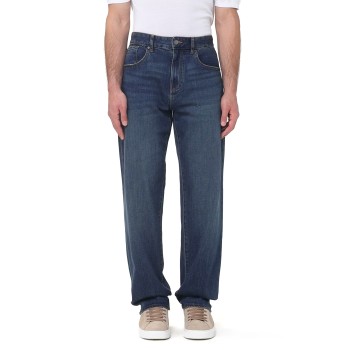Jeans a gamba larga Armani Exchange in denim di cotone