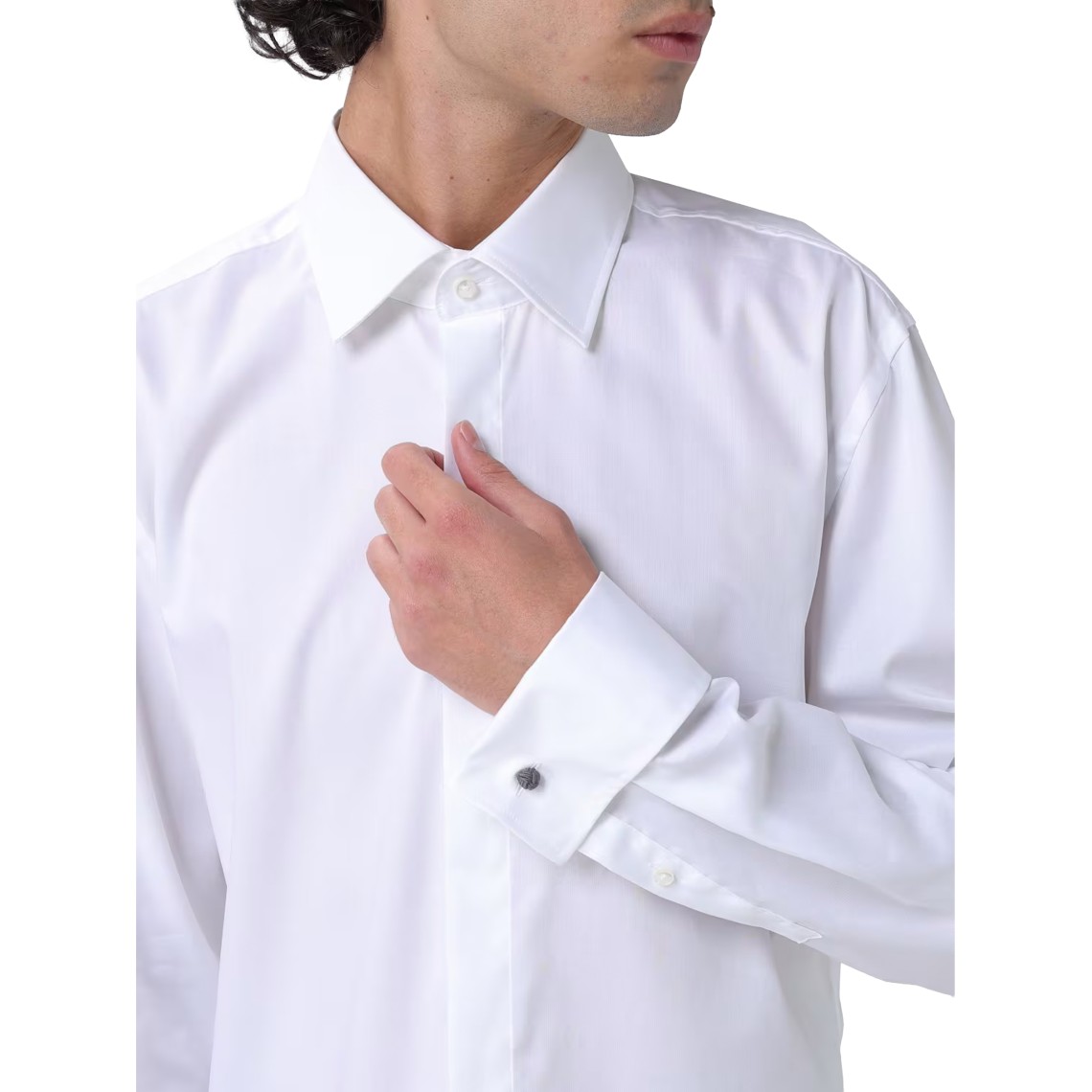Camicia formale slim fit in cotone elasticizzato Boss
