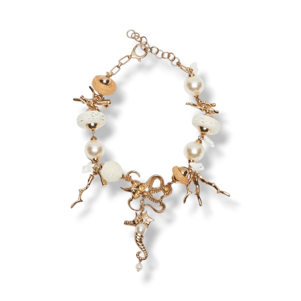 Collana "Abissi" in metallo e rafia Wkalembi Weekend Max Mara