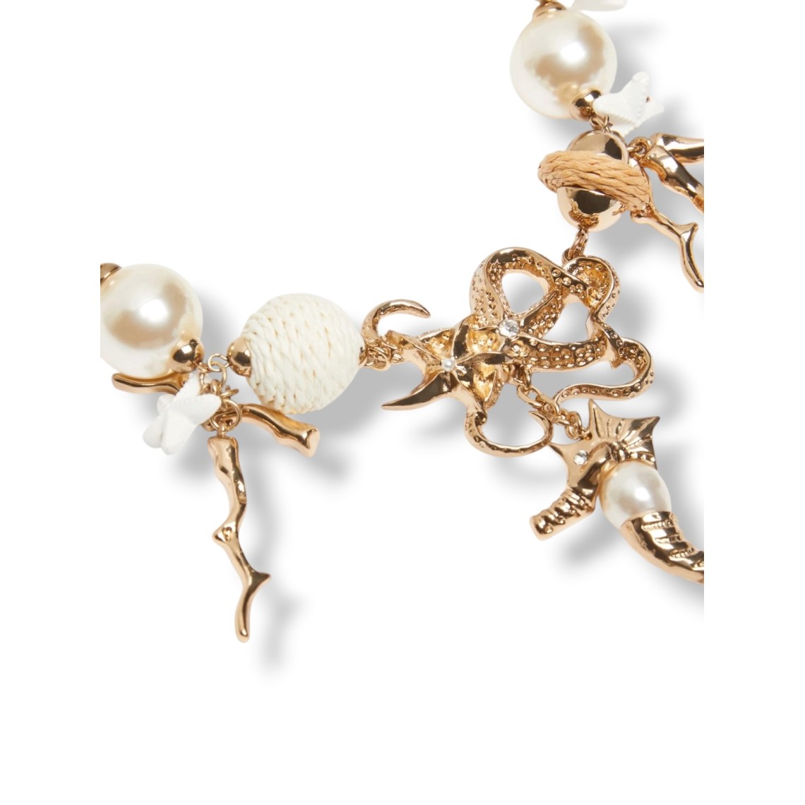 Collana "Abissi" in metallo e rafia Wkalembi Weekend Max Mara