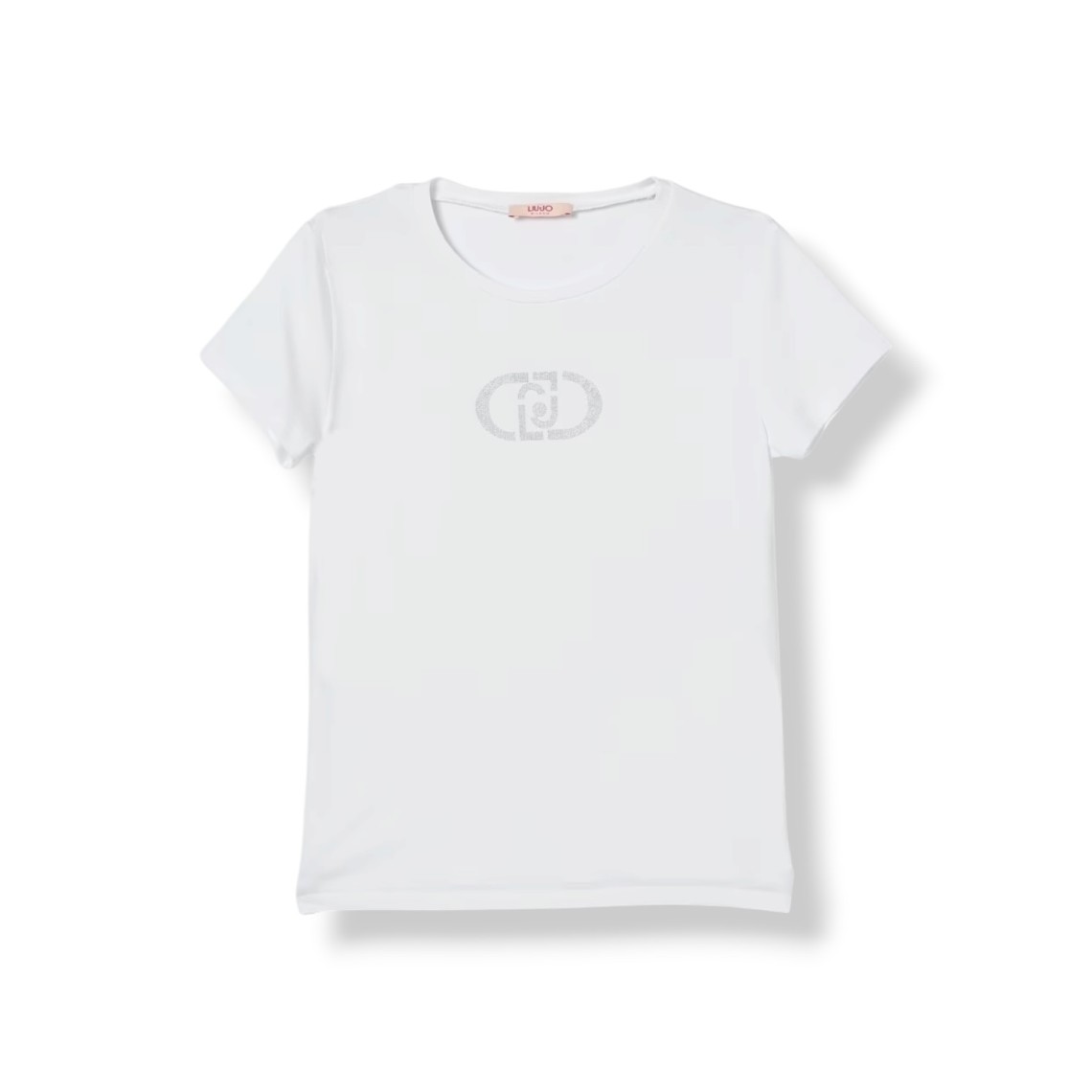 T-shirt con logo e strass Liu Jo Kids