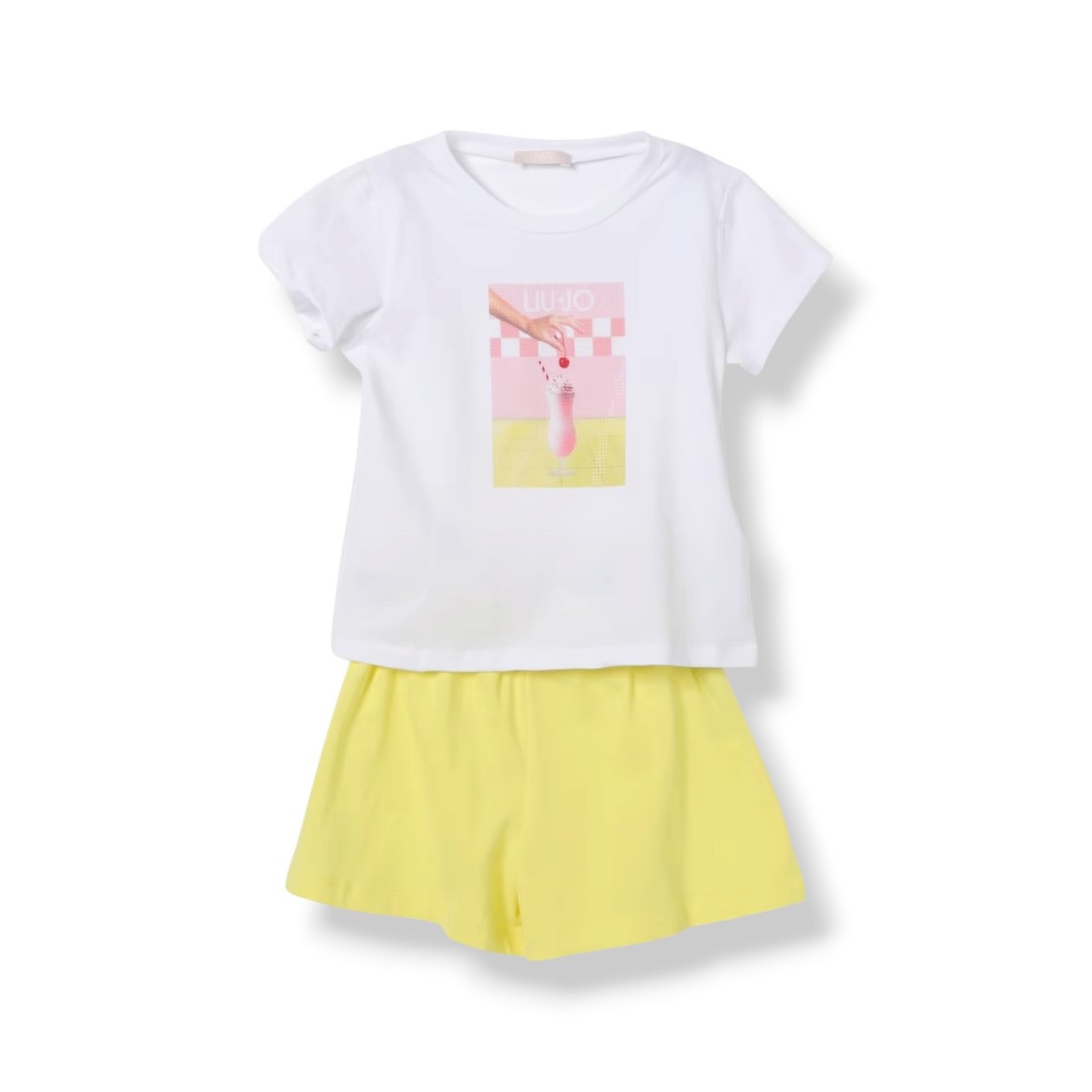 Coordinato in cotone stampato Liu Jo Kids