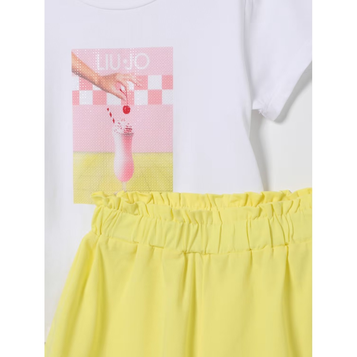Coordinato in cotone stampato Liu Jo Kids