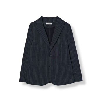 Blazer in misto cotone gessato Jeckerson bambino