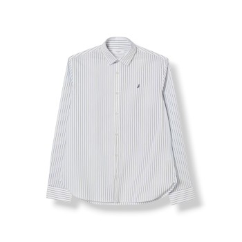 Camicia in popeline di cotone a righe Jeckerson bambino