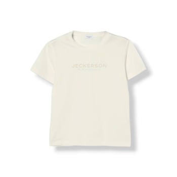 T-shirt in cotone con logo Jeckerson bambino