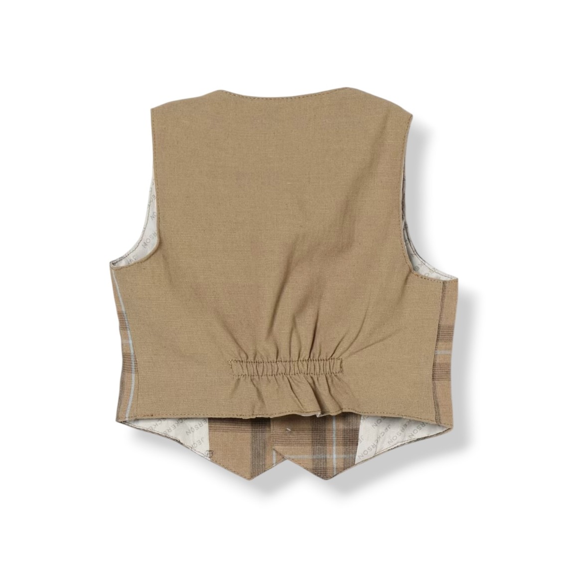 Gilet tartan a monopetto Jeckerson bambino