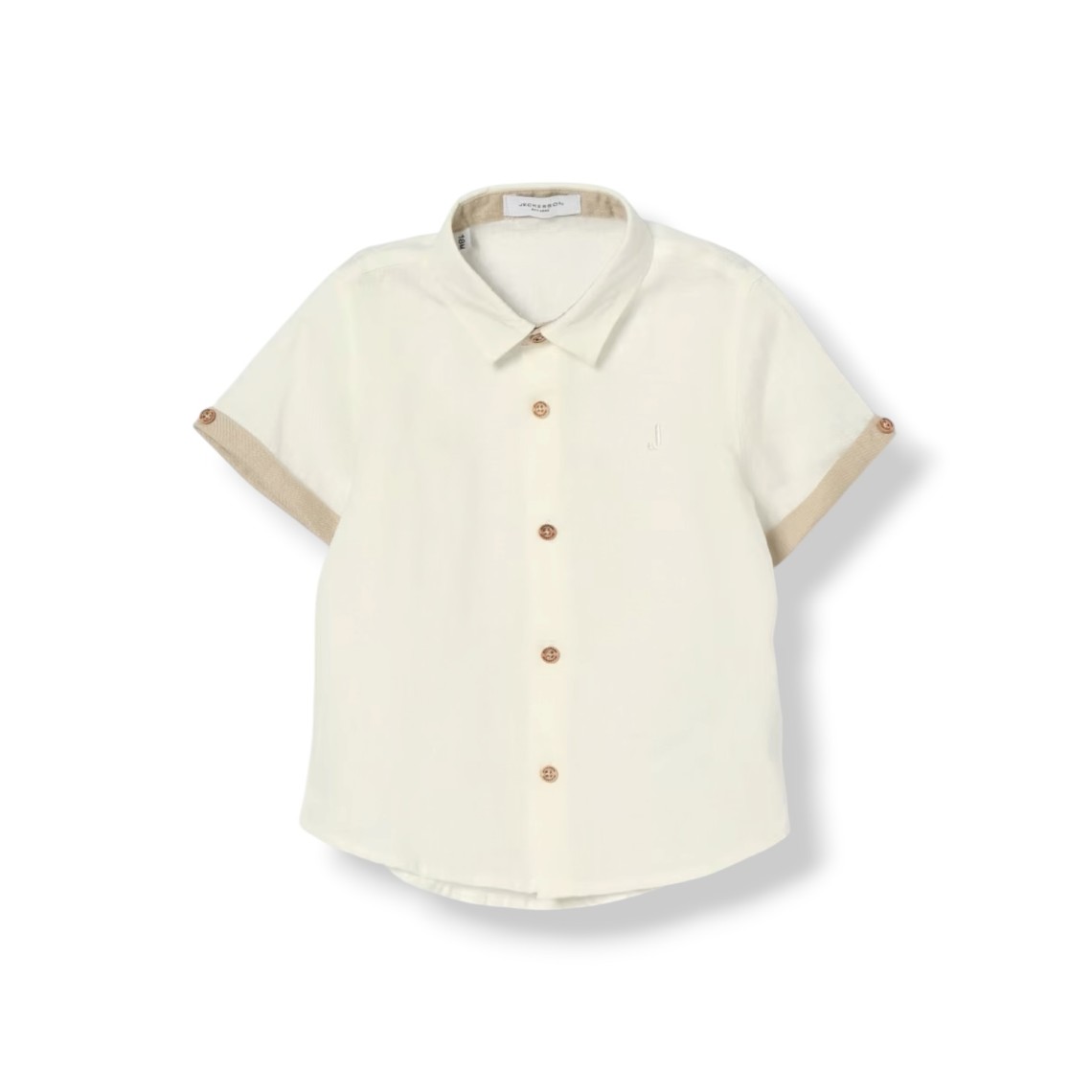 Camicia in lino a manica corta Jeckerson bambino