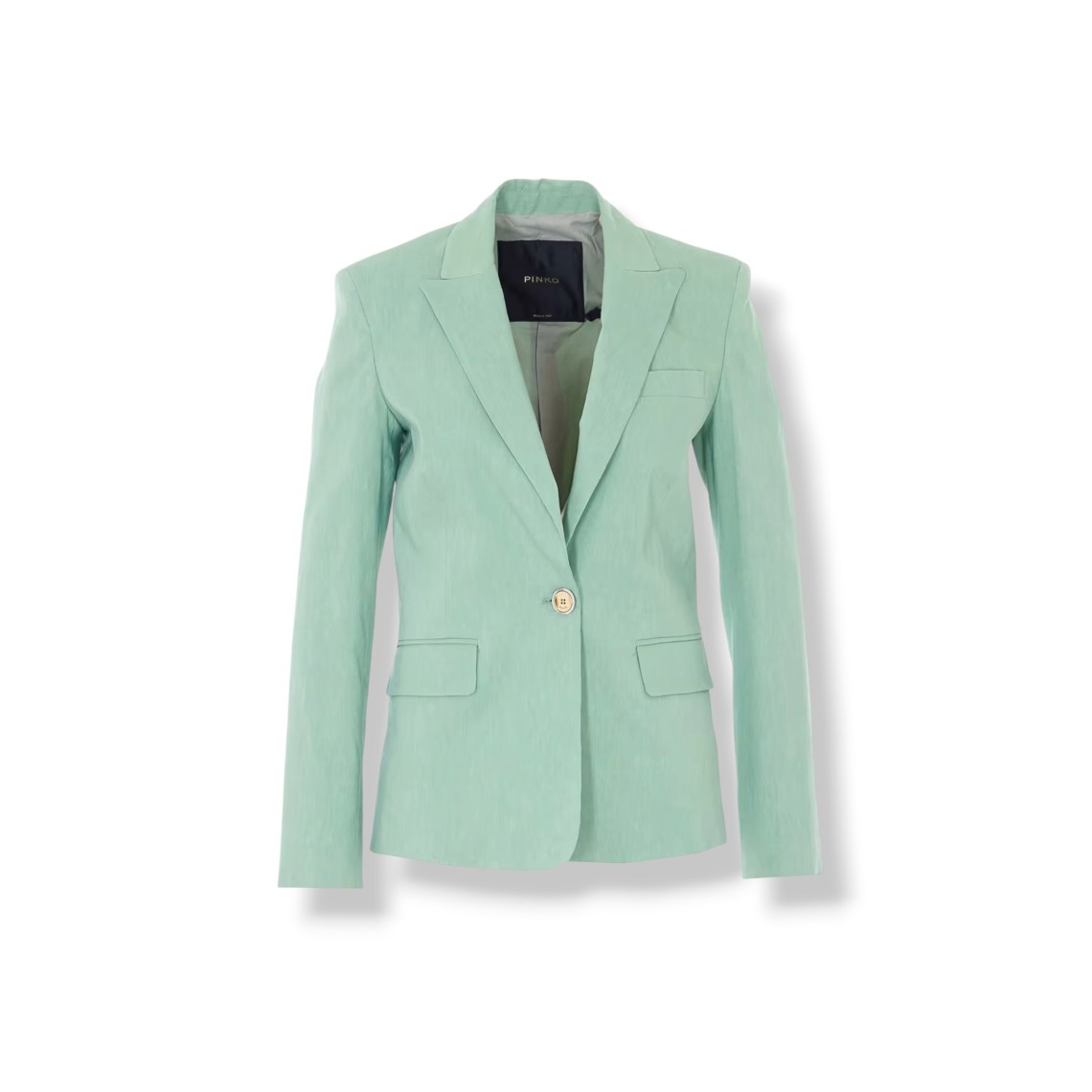 Giacca monopetto in misto lino Freda Pinko