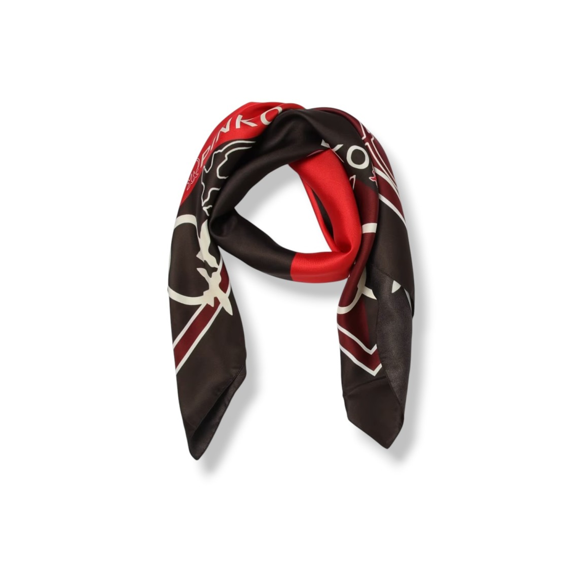 Foulard Limbo Pinko in twill di misto seta