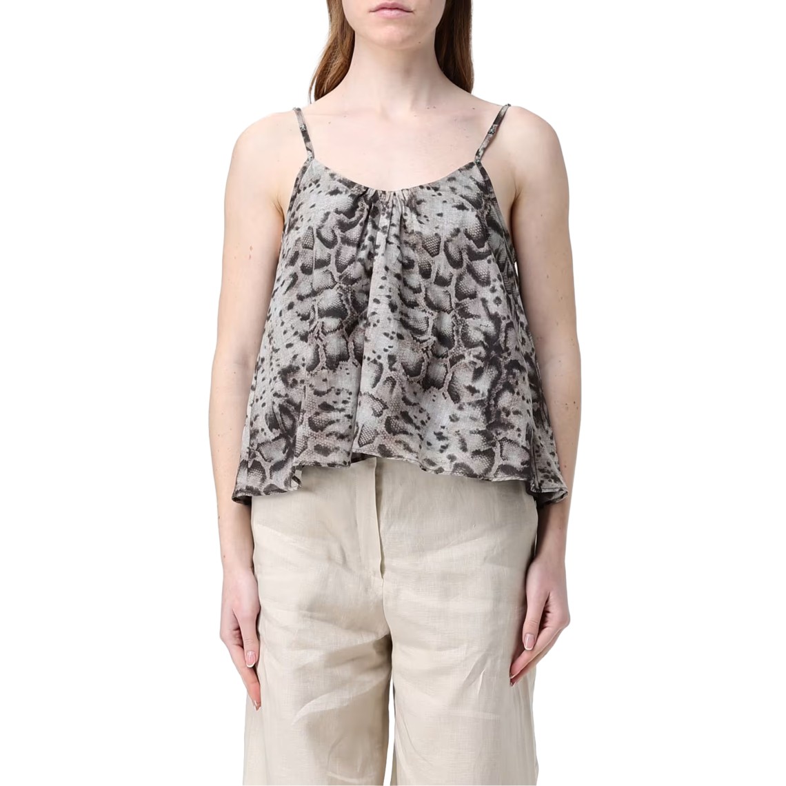 Top Udine con stampa snake Pinko