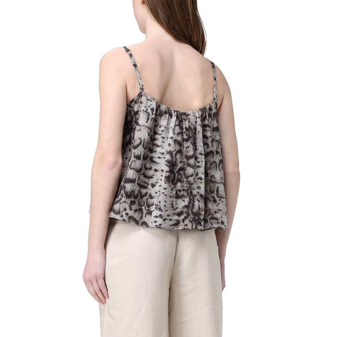 Top Udine con stampa snake Pinko