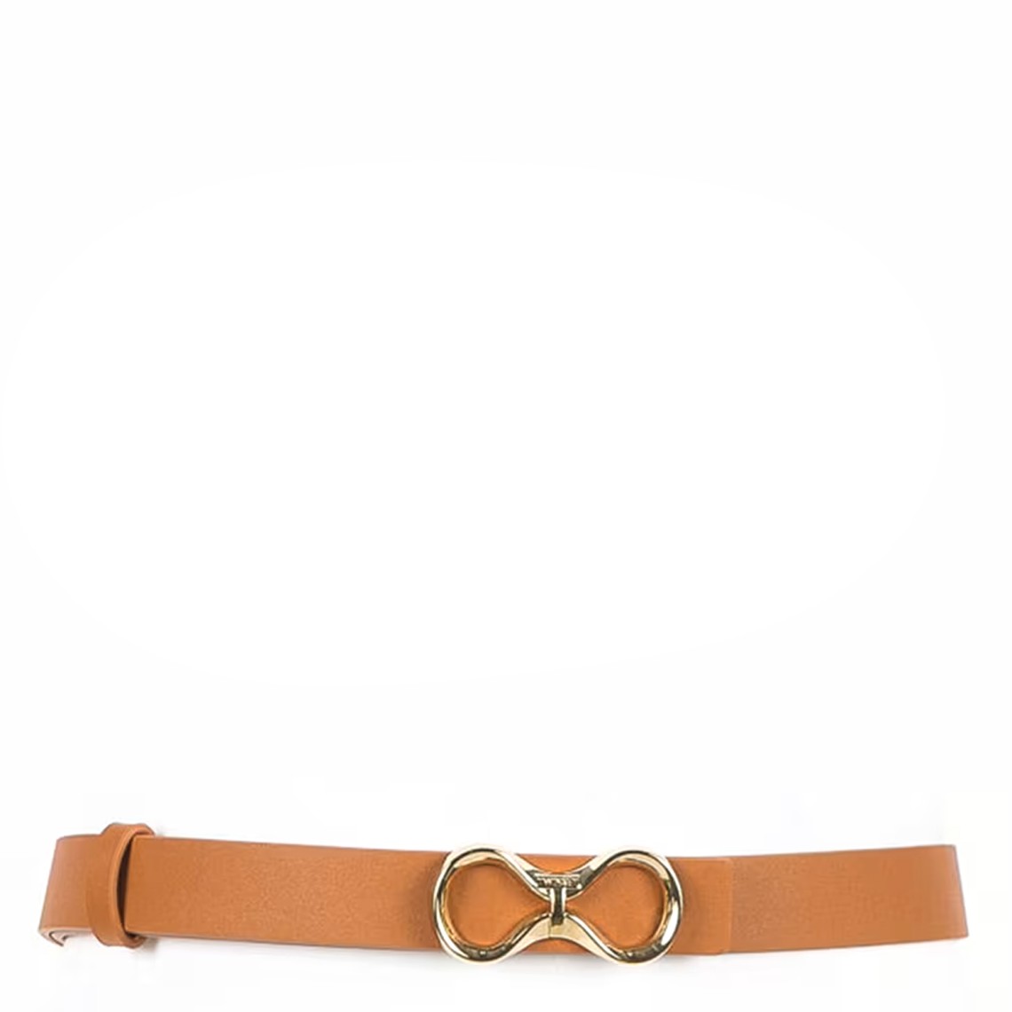 Cintura reversibile in pelle con logo Twinset