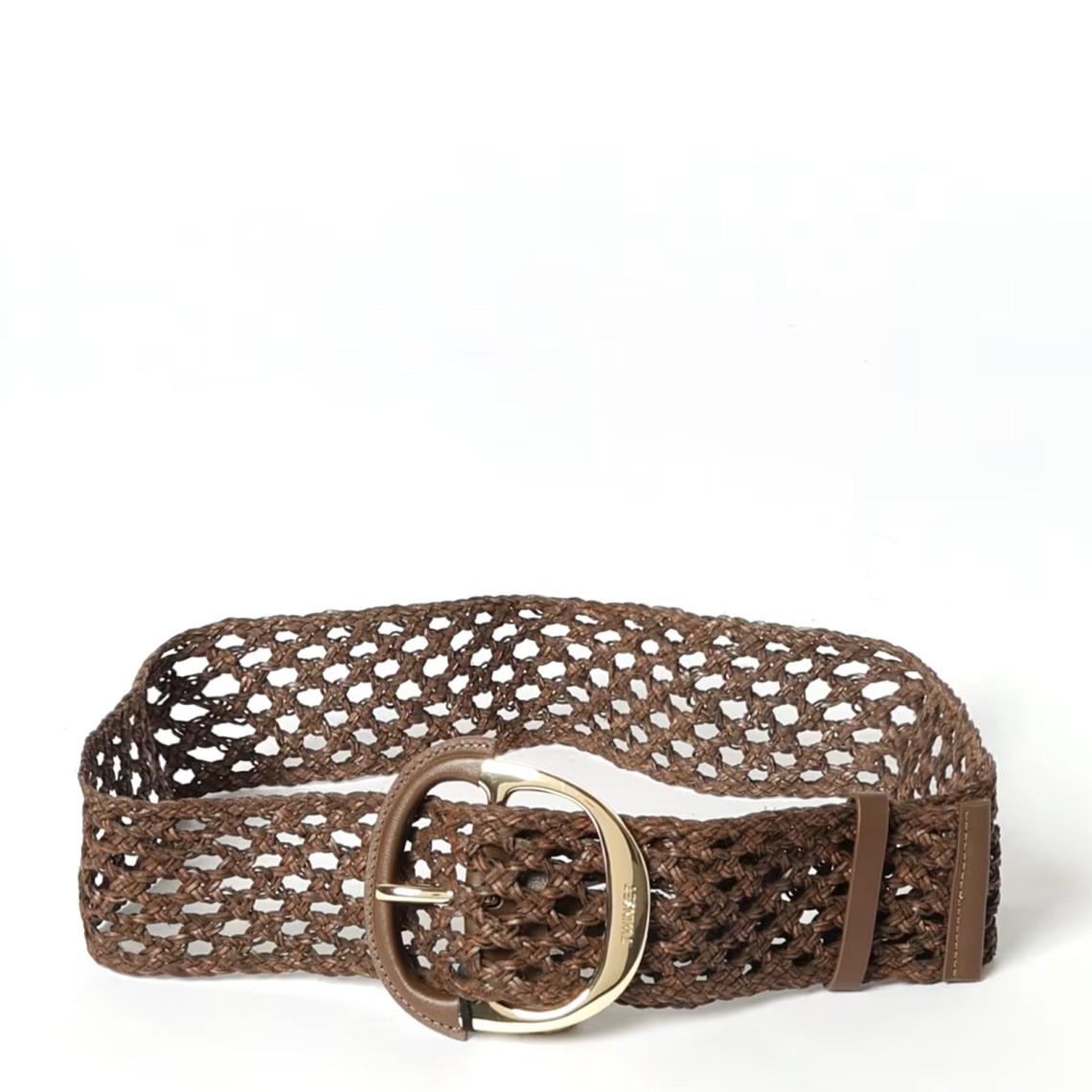 Cintura con intreccio e maxi fibbia Twinset
