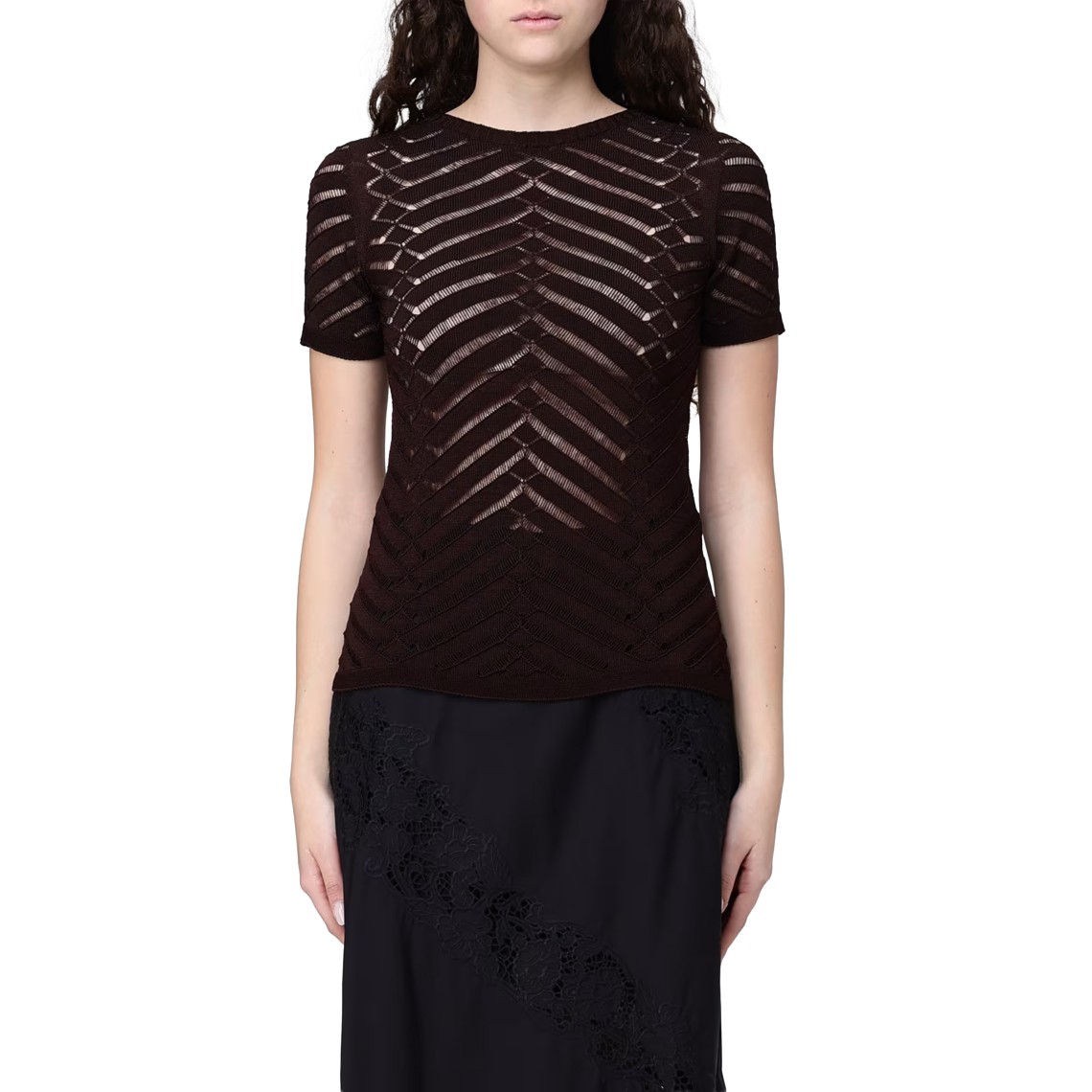 Maglia in viscosa traforata Twinset