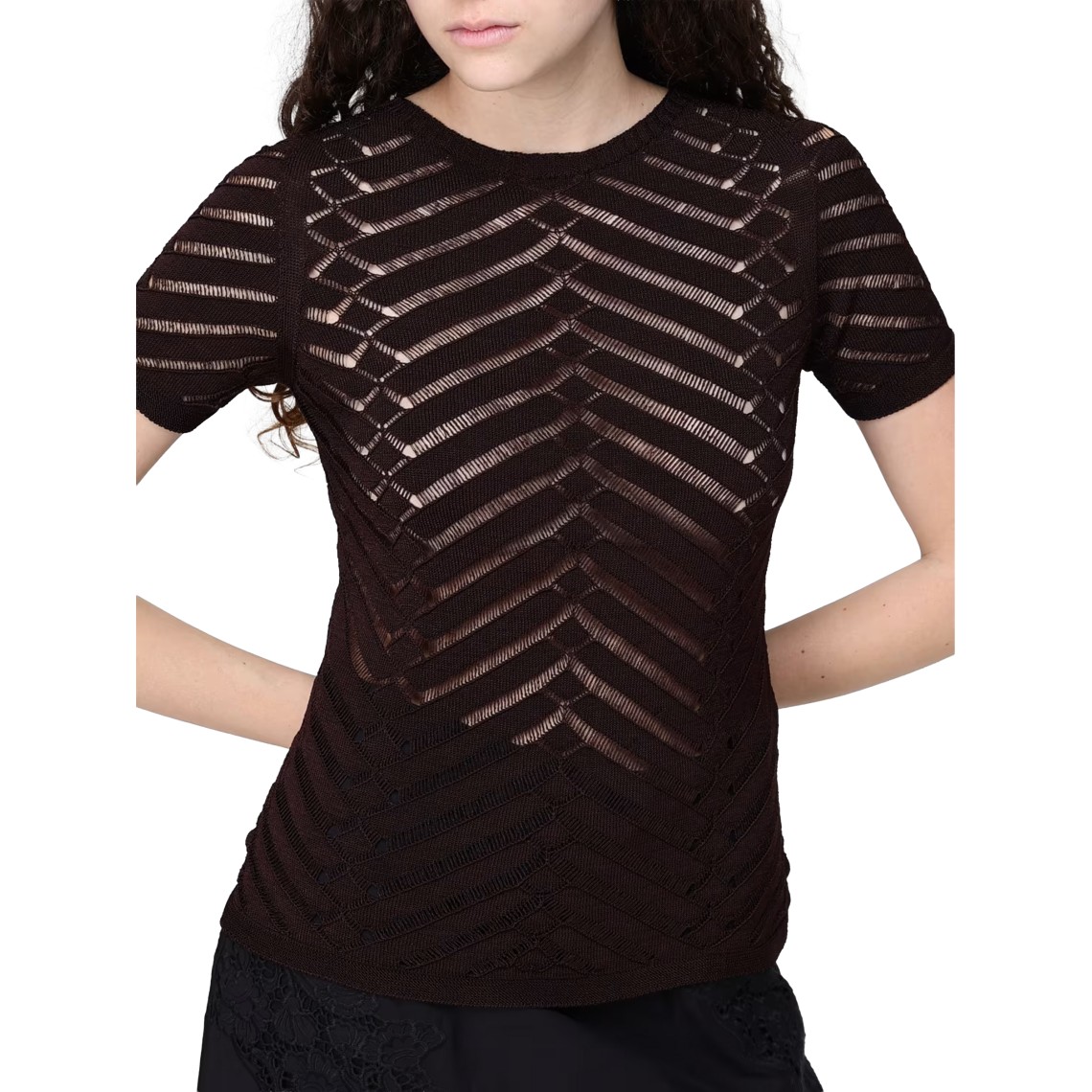 Maglia in viscosa traforata Twinset