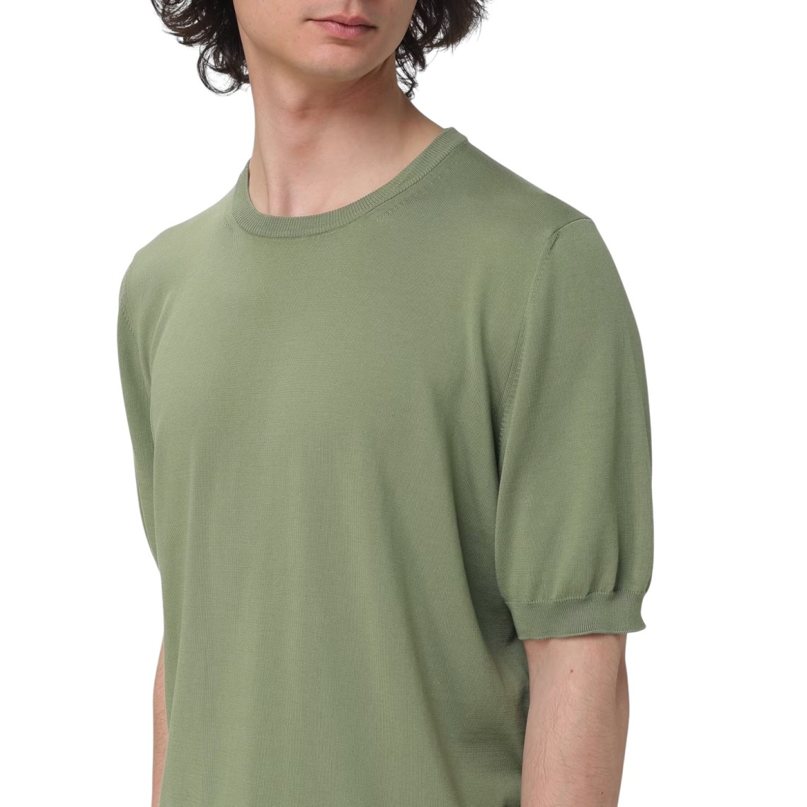 T-shirt in maglia di cotone Fay