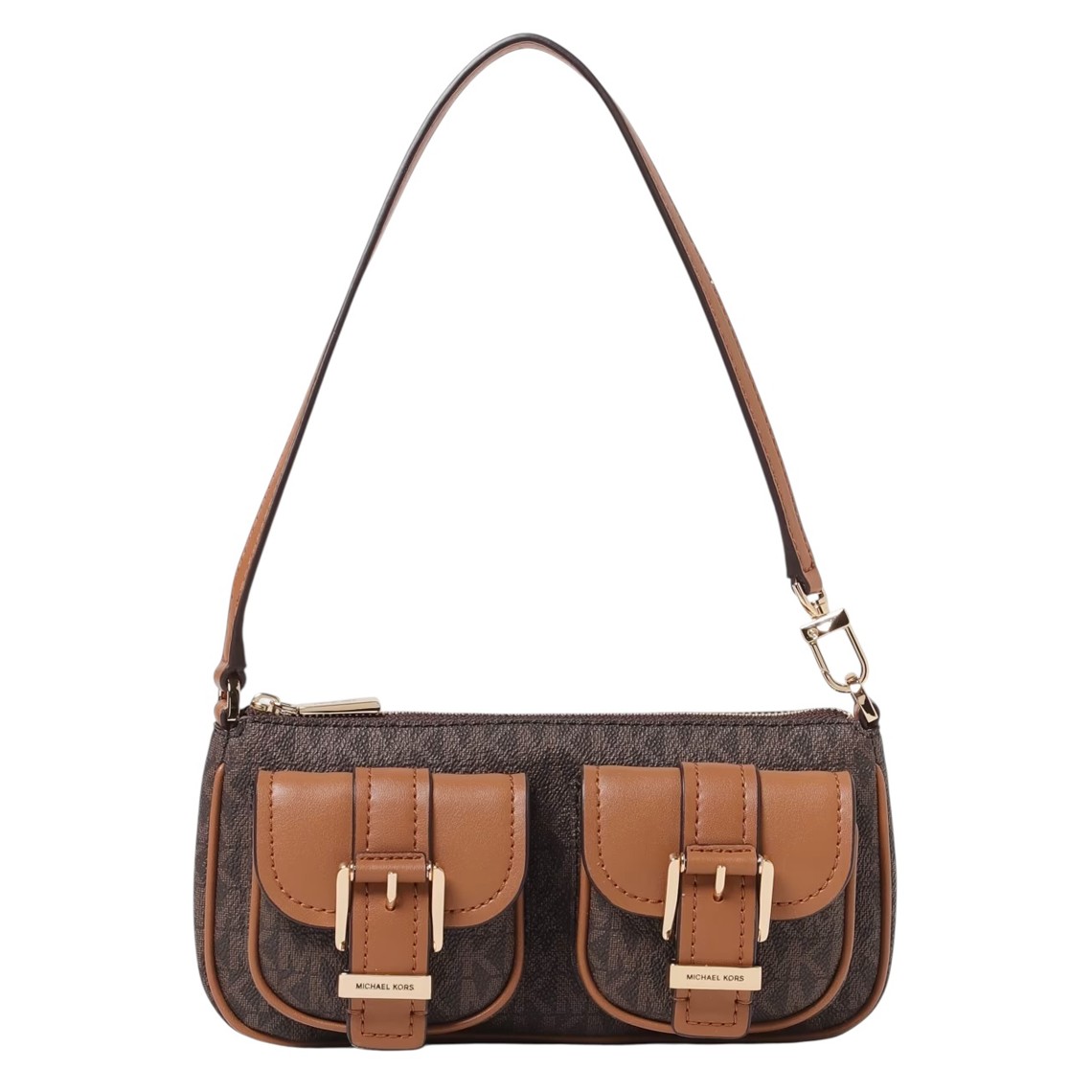 Pochette Zoe piccola con logo Michael Kors all over