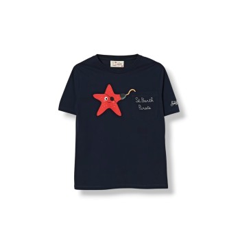 T-shirt in cotone stampata Mc2 Saint Barth
